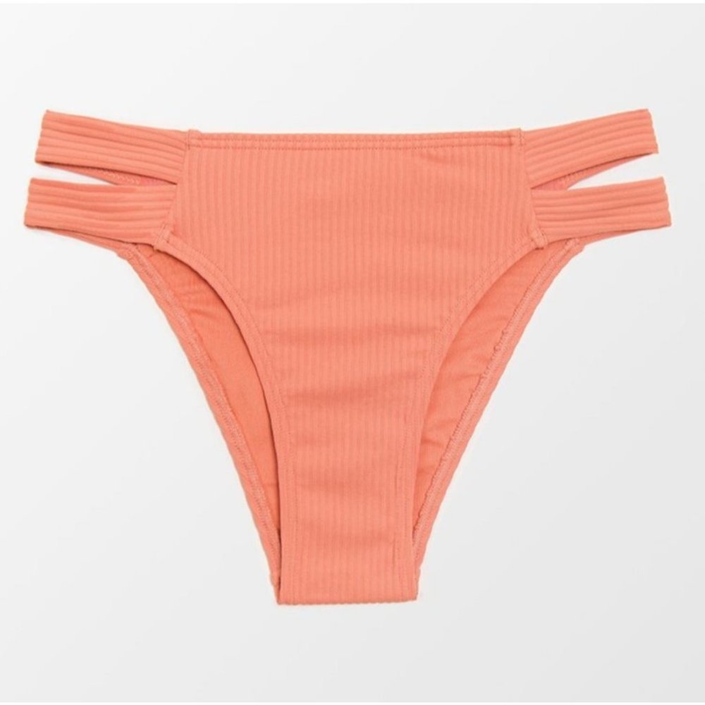 👙 Cupshe Swimsuit orange Bikini Bottom NWT Size Medium - Picture 3 of 6